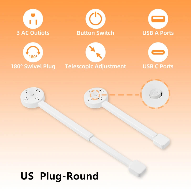 Electrical Adjustable Wall Plug Rotates Outlet Extender for sockets