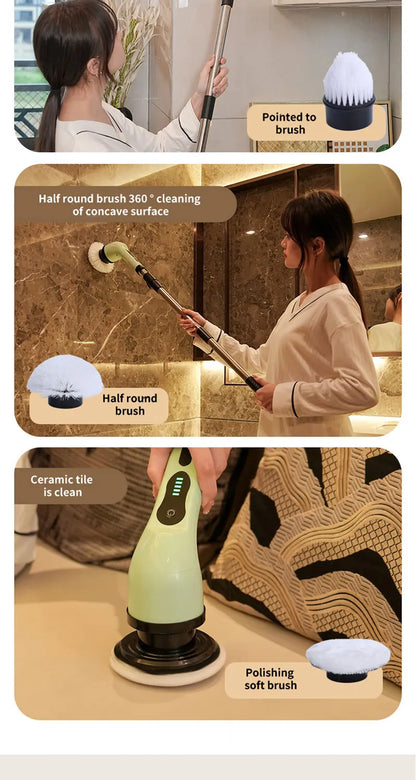 9-in-1 Electric Cleaning Brush Electric Spin Cleaning Scrubber