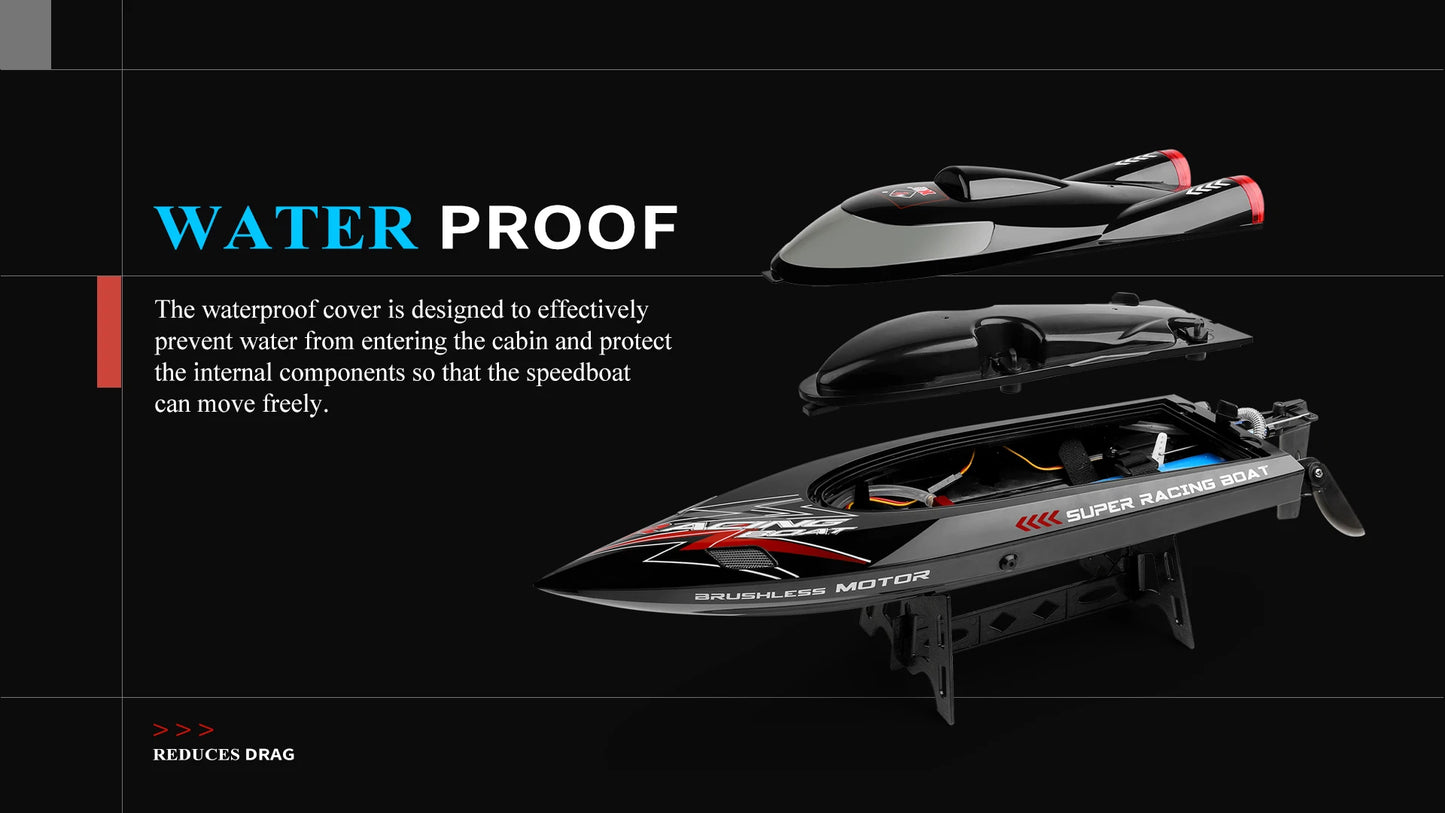 High Speed Racing Speedboat Toy For Children or Adults -Remote Control 55KM/H 35KM/H