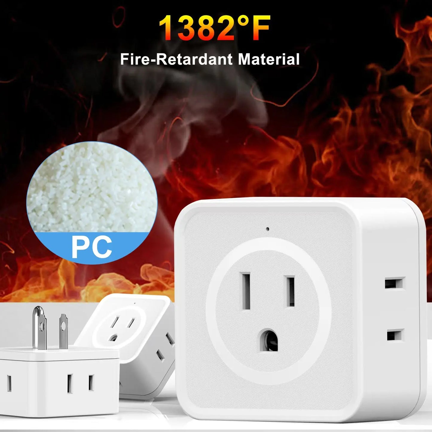 Small Multi Plug Outlet with 5AC Outlets
