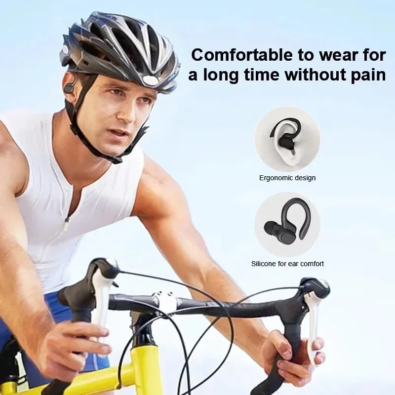 Wireless Sport TWS Earphones HiFI Stereo Waterproof Headset With Mic