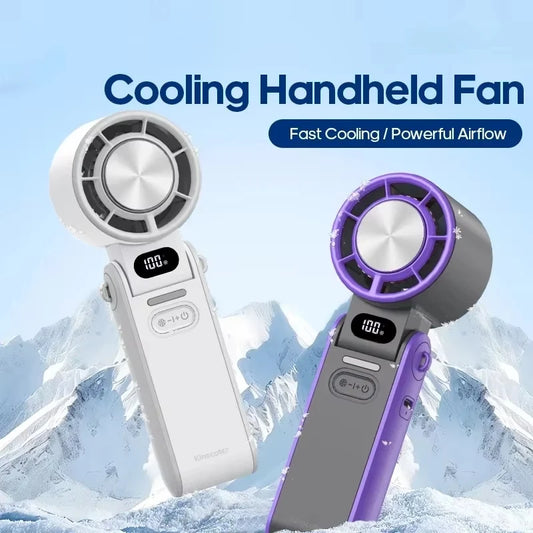 Portable High Speed Handheld Fan 3600mAh Rechargeable 100 Wind Speeds