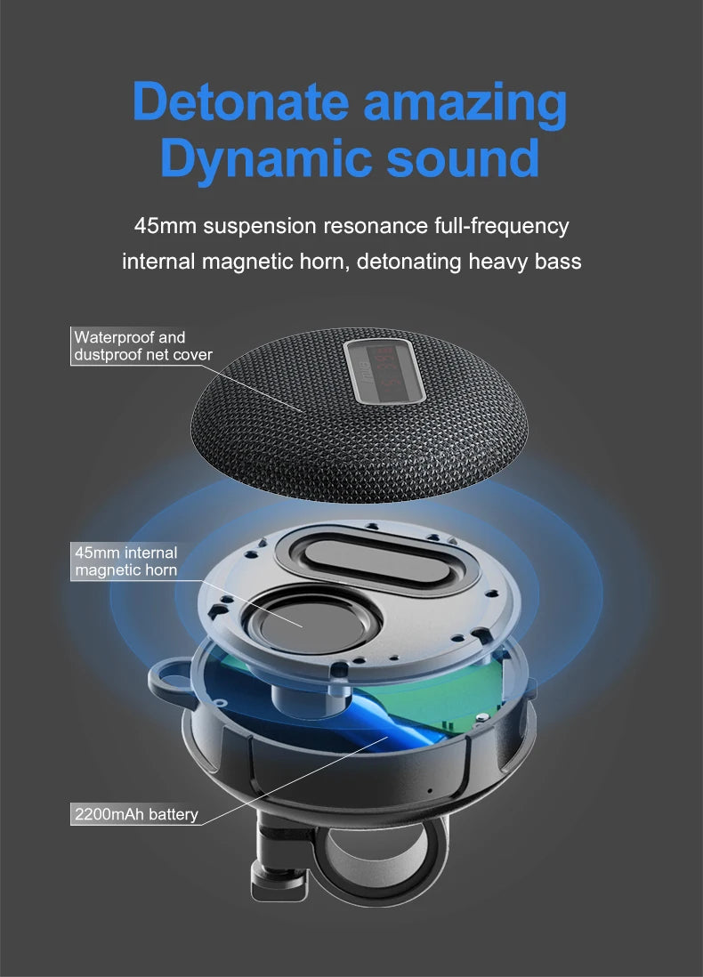 Bicycle Hand free Wireless Portable Speaker Mini Audio
