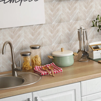 3D self-adhesive wall stickers, waterproof and easy to clean, suitable for kitchen, bathroom, living room, dining room, etc.