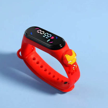 New Spiderman Kid's Waterproof Watches  Digital Watch Boys LED Clock