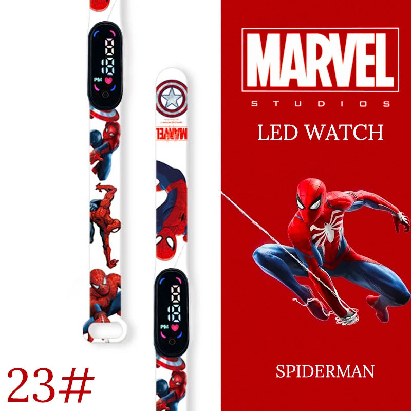 New Spiderman Kid's Waterproof Watches  Digital Watch Boys LED Clock