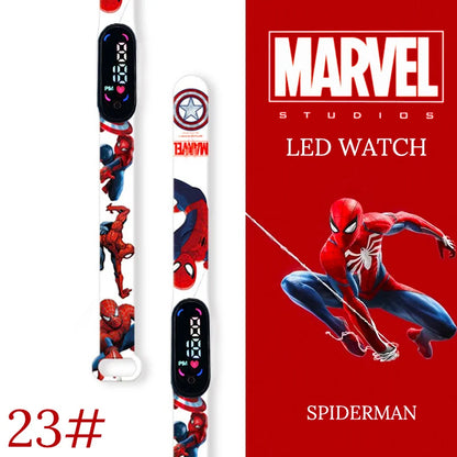 New Spiderman Kid's Waterproof Watches  Digital Watch Boys LED Clock