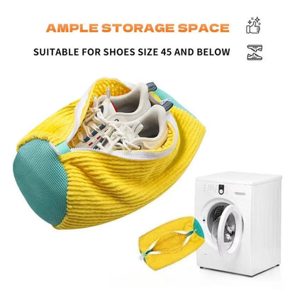 Shoe Washing Bag With Large Capacity - Zipper Machine Suitable For All Kinds Of Shoes Without
