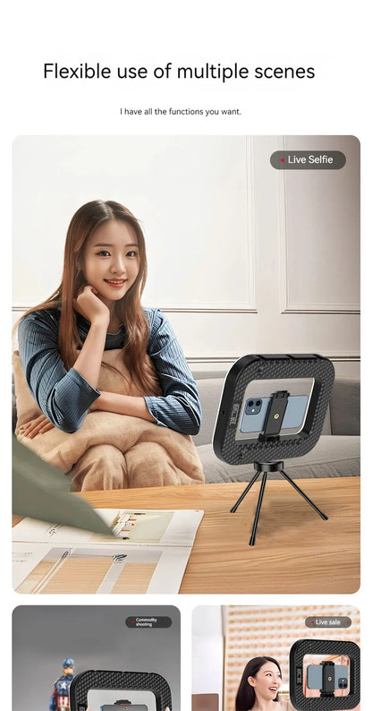 New Portable Handheld Ring LED light Rechargeable Live Broadcast