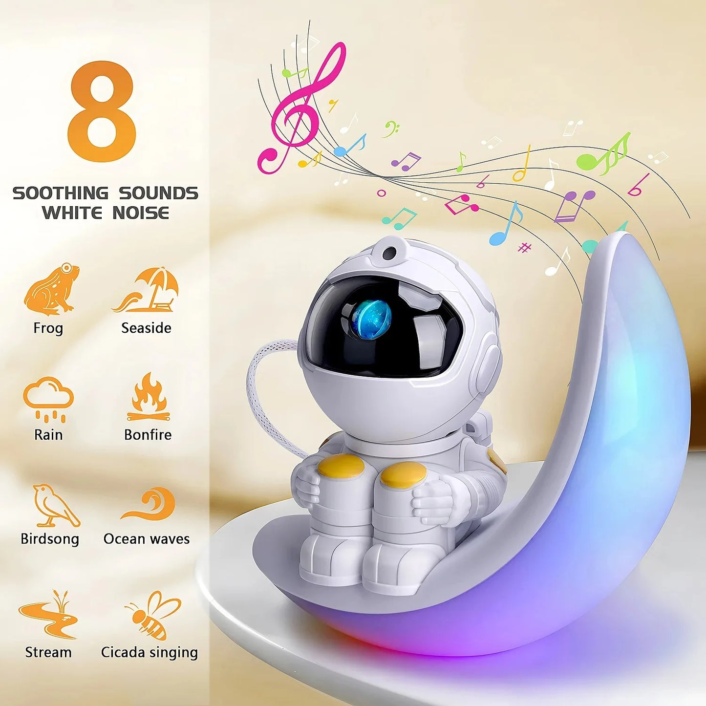 Cute Moon Mood Light Touch Dimming with Clock RGB Color Changing Light Bluetooth Speaker Music Playback  Bedroom Night Light