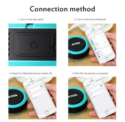 Waterproof Wireless Portable  Bluetooth Speaker Music Sound Box For Mini Subwoofer