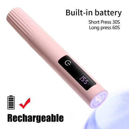 Pencil Lamp Nail UV LED Dryer Portable Rechargeable Flashlight UV Light