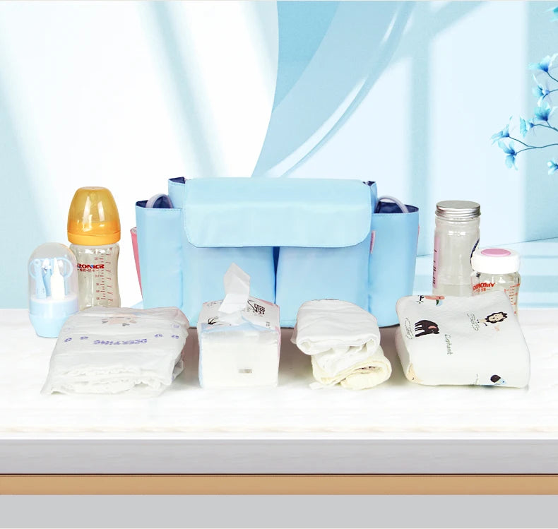 Large Capacity Travel Hanging Bag- Bottle Holder - Diaper Bag