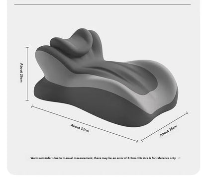 Wedge Shape Memory Foam Pillow Ergonomic Support for Neck Back Leg Rest