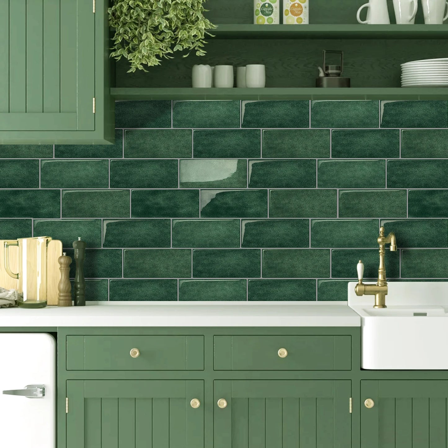 10 Sheets big size Peel and Stick Wallpaper Waterproof 3D Wall Tile - Easy to Install