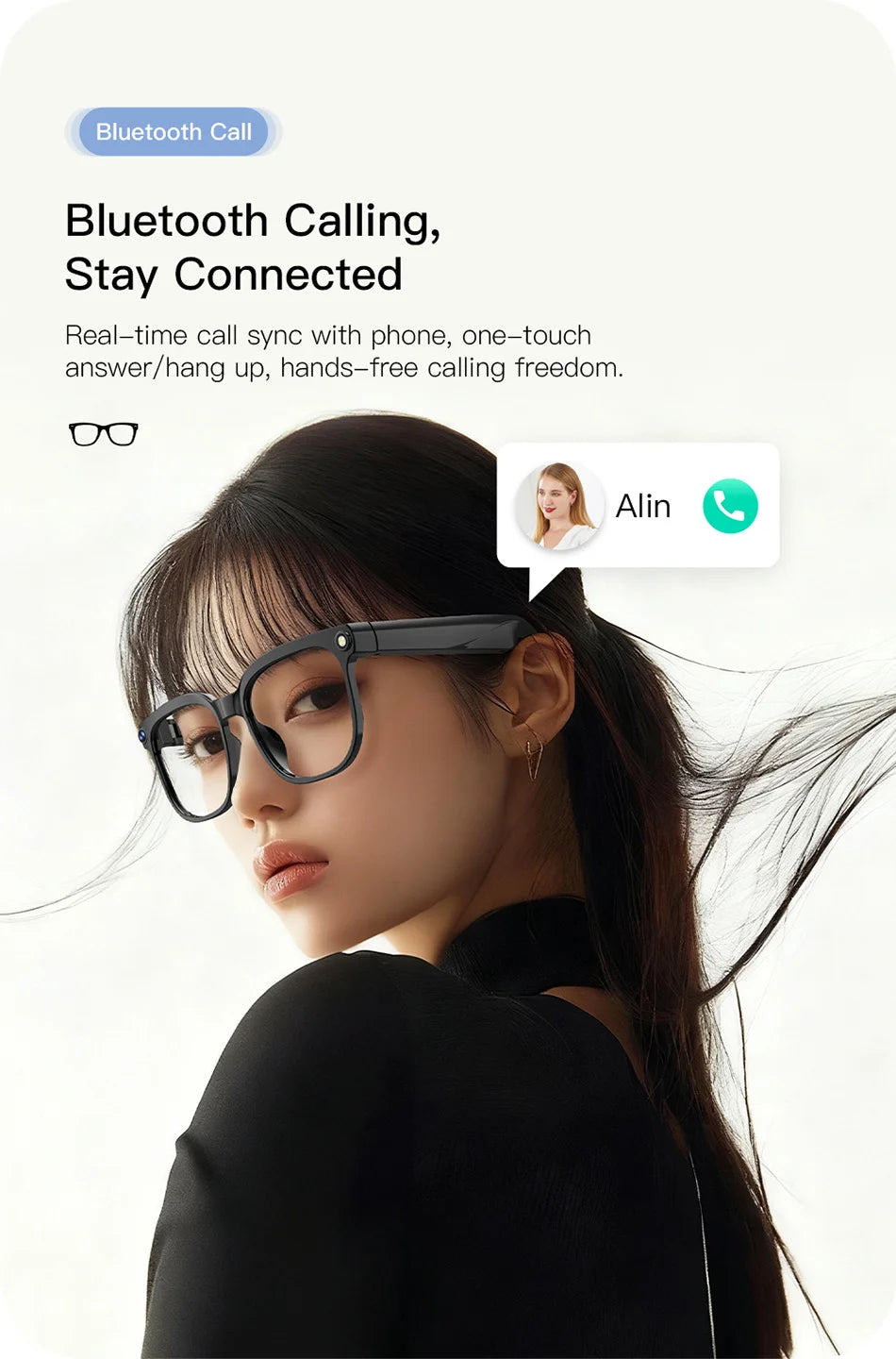 Smart Glasses 2026 4K HD Chat GPT 800MP Camera Recording WIFI - Bluetooth Call 260Mah Voice Assistant