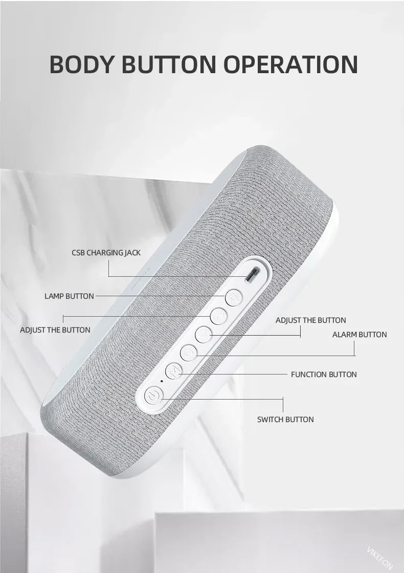 Alarm Clock Wireless Phone Chargers Lamp Night For iPhone 17 16 15 14 13 Fast Charging Dock