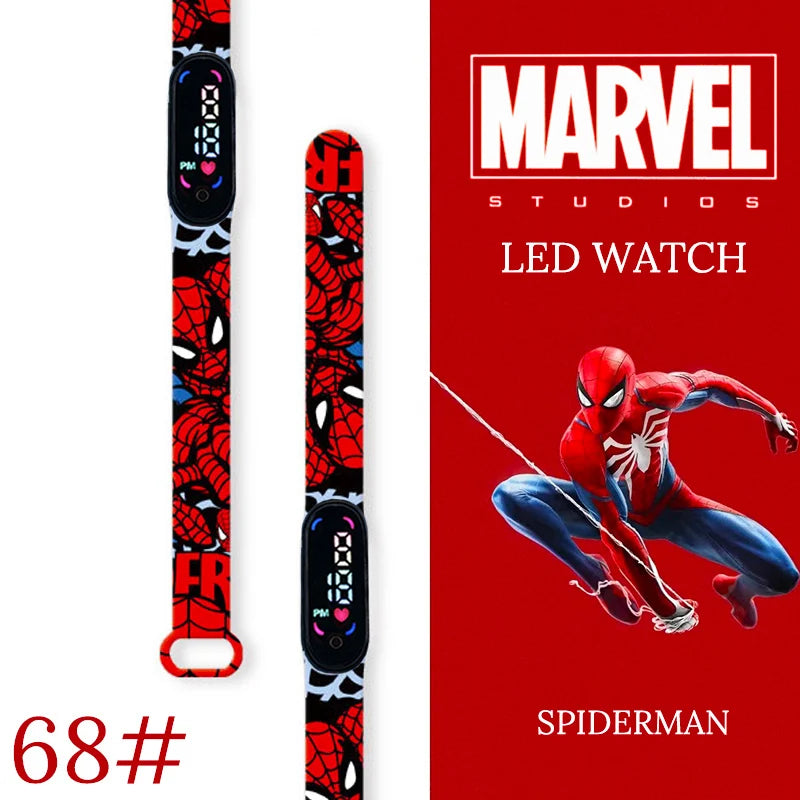 New Spiderman Kid's Waterproof Watches  Digital Watch Boys LED Clock