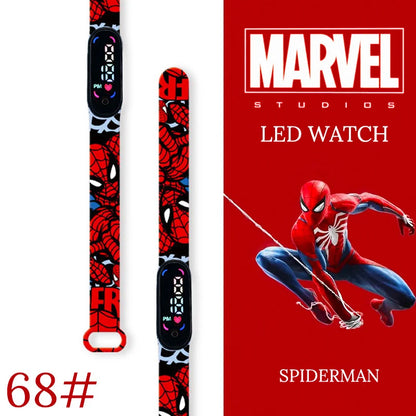 New Spiderman Kid's Waterproof Watches  Digital Watch Boys LED Clock