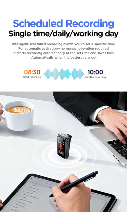 Mini Portable Voice Recorder with Clip  - for Meetings/Lectures/Interviews